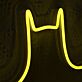 Fledermaus-Symbol LED-Neonschild für Gaming Wohnzimmer