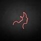 Gesichter Silhouette LED-Neonschild Wohnzimmer Studio