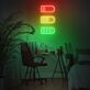 Batteriesymbol LED-Neonschild für Home Office und Gaming Zimmer