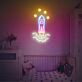 Rakete mit Sternen LED-Neonschild für Kinderzimmer Dekoration