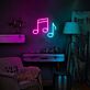 Musiknoten LED-Neonschild Wohnzimmer Musikstudio