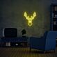 Hirschkopf LED-Neonschild Wohnzimmer Büro