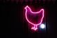 Huhn Umriss LED-Neonschild für Küche und Bar