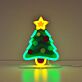Weihnachtsbaum LED Neonschild mit Stern für festliche Wanddekoration