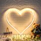Herzform LED-Neonschild Wohnzimmer Schlafzimmer