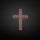 Christliches Kreuz LED-Neonschild für Kirche und Andachtsraum