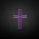 Christliches Kreuz LED-Neonschild für Kirche und Andachtsraum