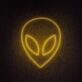 Alienkopf LED-Neonschild für Gaming und Bar