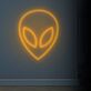 Alienkopf LED-Neonschild für Gaming und Bar