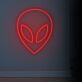 Alienkopf LED-Neonschild für Gaming und Bar