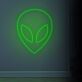 Alienkopf LED-Neonschild für Gaming und Bar
