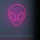 Alienkopf LED-Neonschild für Gaming und Bar