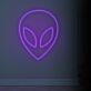 Alienkopf LED-Neonschild für Gaming und Bar