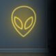 Alienkopf LED-Neonschild für Gaming und Bar