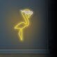 Flamingo mit Sonnenbrille LED-Neonschild Wohnzimmer Bar