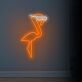 Flamingo mit Sonnenbrille LED-Neonschild Wohnzimmer Bar