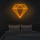 Diamant Symbol LED-Neonschild Wohnzimmer Schaufenster