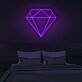 Diamant Symbol LED-Neonschild Wohnzimmer Schaufenster