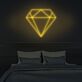 Diamant Symbol LED-Neonschild Wohnzimmer Schaufenster