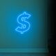 Dollarzeichen LED-Neonschild Büro Geschäft