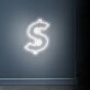 Dollarzeichen LED-Neonschild Büro Geschäft
