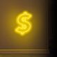 Dollarzeichen LED-Neonschild Büro Geschäft