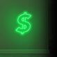 Dollarzeichen LED-Neonschild Büro Geschäft