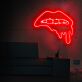 Lippen mit tropfendem Effekt LED-Neonschild für Bar Club