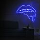 Lippen mit tropfendem Effekt LED-Neonschild für Bar Club