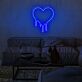 tropfendes Herz LED-Neonschild Wohnzimmer Bar