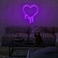 tropfendes Herz LED-Neonschild Wohnzimmer Bar