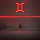 Zwillinge Sternzeichen Symbol LED-Neonschild Wohnzimmer Bar
