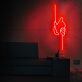 Händereichen Symbol LED-Neonschild Wohnzimmer Büro