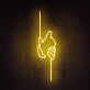 Händereichen Symbol LED-Neonschild Wohnzimmer Büro