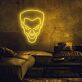 böses Comicgesicht LED-Neonschild für Gamingzimmer und Bar