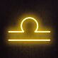 Waage Sternzeichen Symbol LED-Neonschild Wohnzimmer Bar