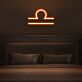 Waage Sternzeichen Symbol LED-Neonschild Wohnzimmer Bar