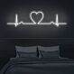 Herz mit EKG-Linie LED-Neonschild Wohnzimmer Schlafzimmer