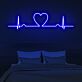 Herz mit EKG-Linie LED-Neonschild Wohnzimmer Schlafzimmer
