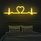 Herz mit EKG-Linie LED-Neonschild Wohnzimmer Schlafzimmer