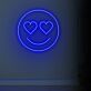 Smiley mit Herzaugen LED-Neonschild Wohnzimmer Bar