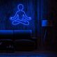 Meditierende Figur im Lotussitz LED-Neonschild Yoga Studio Wohnzimmer