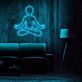 Meditierende Figur im Lotussitz LED-Neonschild Yoga Studio Wohnzimmer