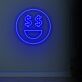 Smiley mit Dollarzeichen-Augen LED-Neonschild für Bar und Gaming