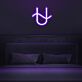 U-Symbol mit Wellenlinie LED-Neonschild