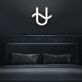 U-Symbol mit Wellenlinie LED-Neonschild