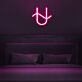 U-Symbol mit Wellenlinie LED-Neonschild