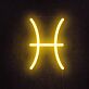 Fische Sternzeichen Symbol LED-Neonschild Wohnzimmer Schlafzimmer