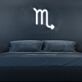 Skorpion Sternzeichen Symbol LED-Neonschild Wohnzimmer Bar