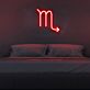 Skorpion Sternzeichen Symbol LED-Neonschild Wohnzimmer Bar